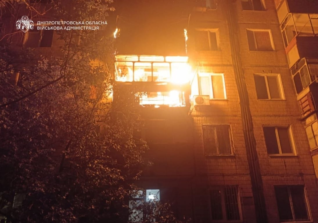 Пожежа в будинку через російську атаку
