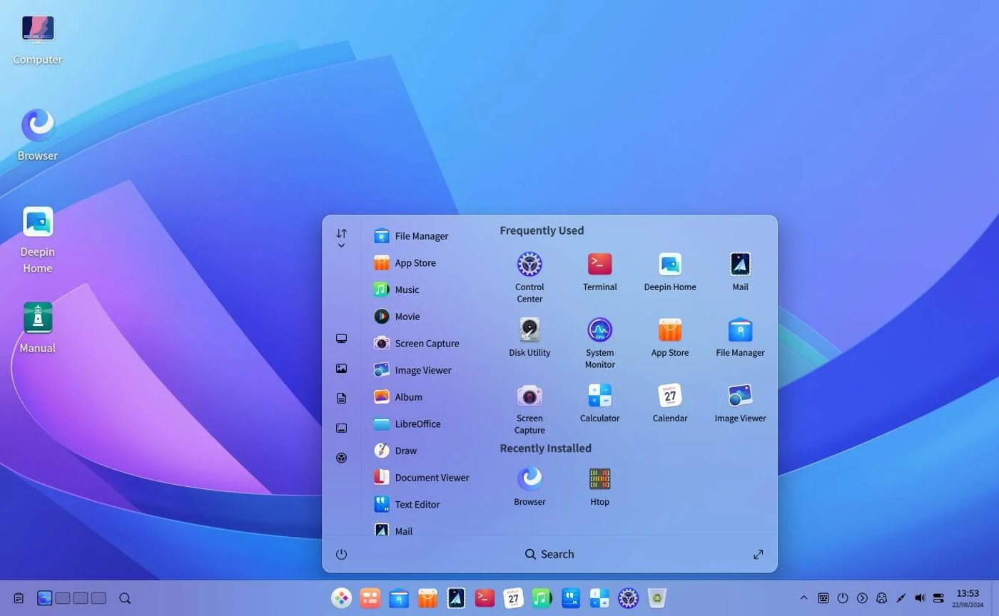Дистрибутив Deepin
