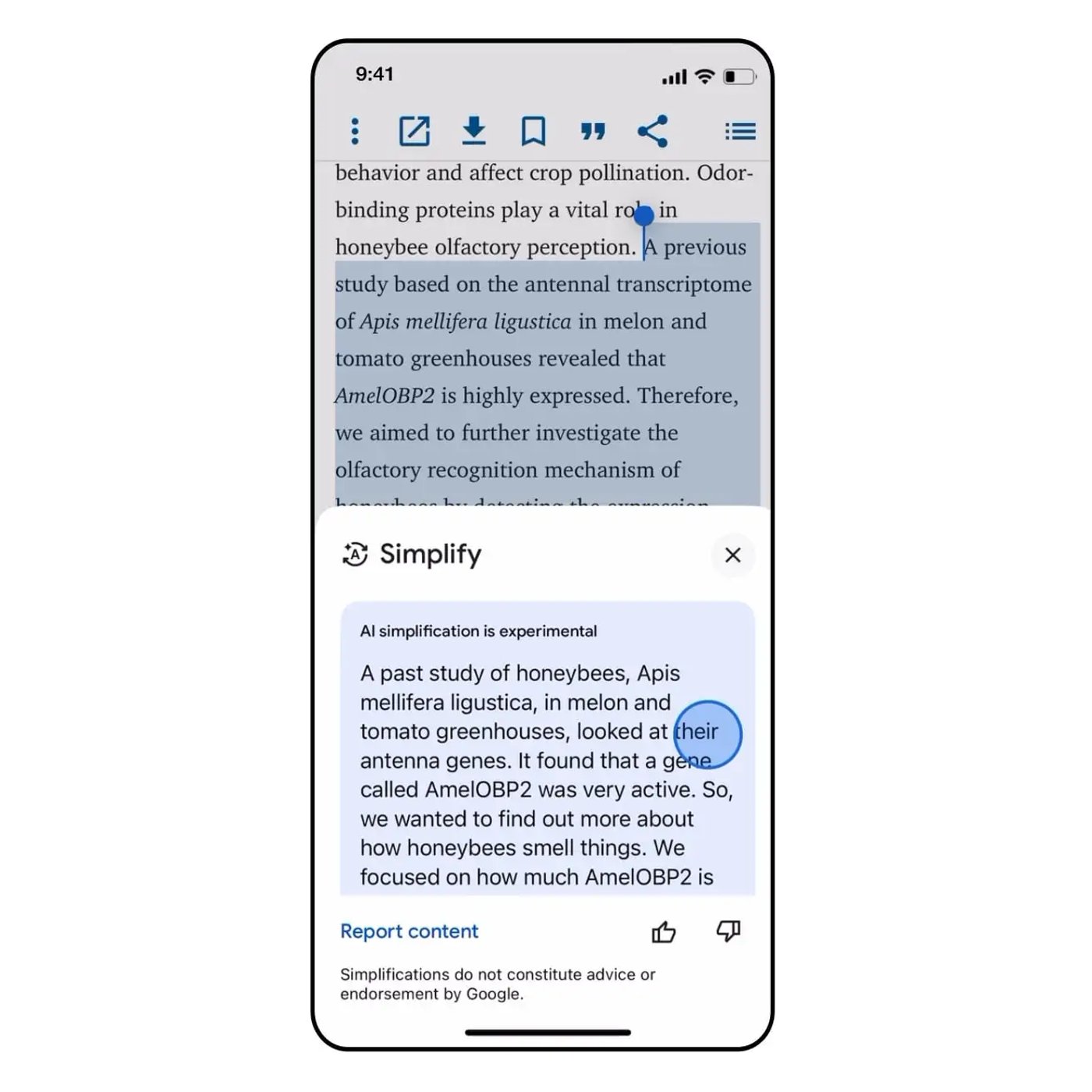 Функция Simplify в iOS