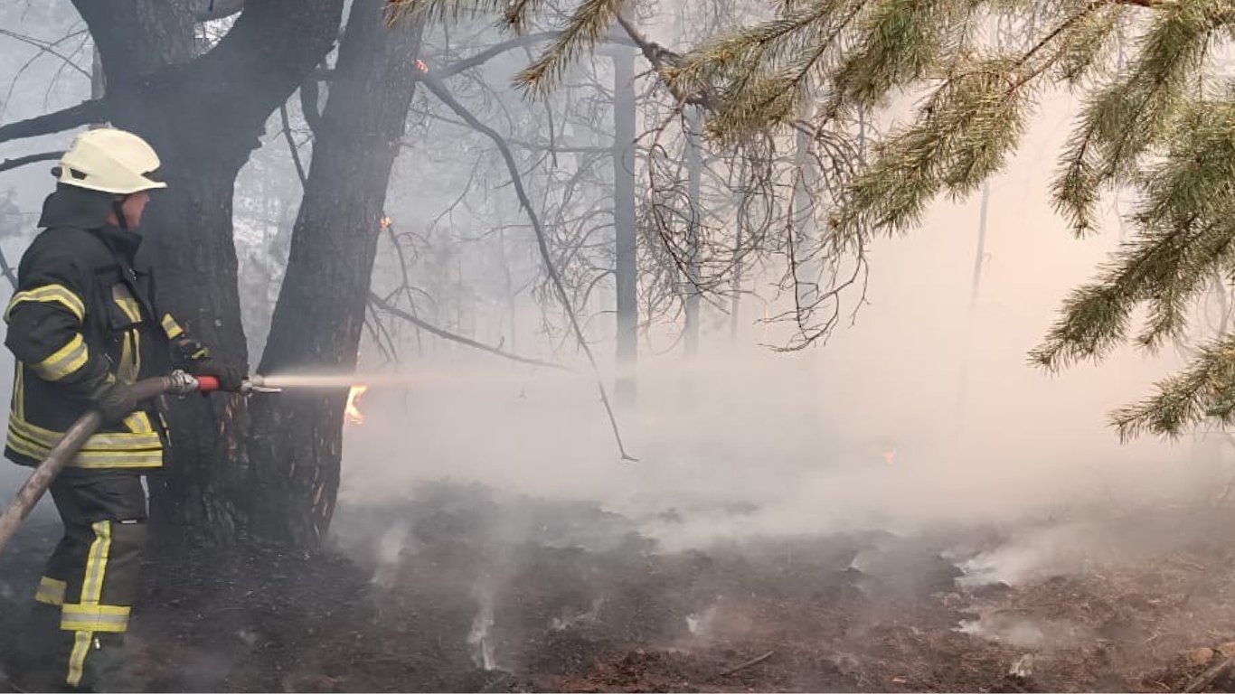 Под Киевом произошел масштабный пожар