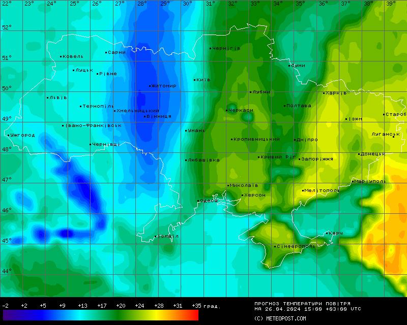 погода 26 квітня