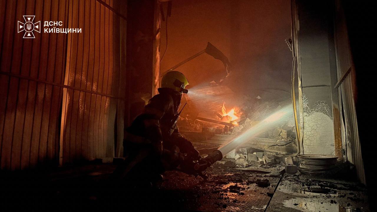 Київська область атака дронів