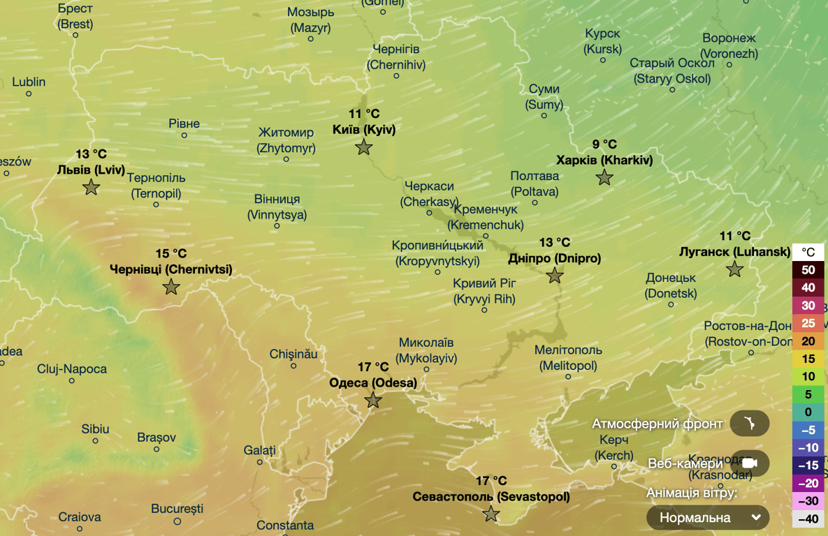 Карта погоди