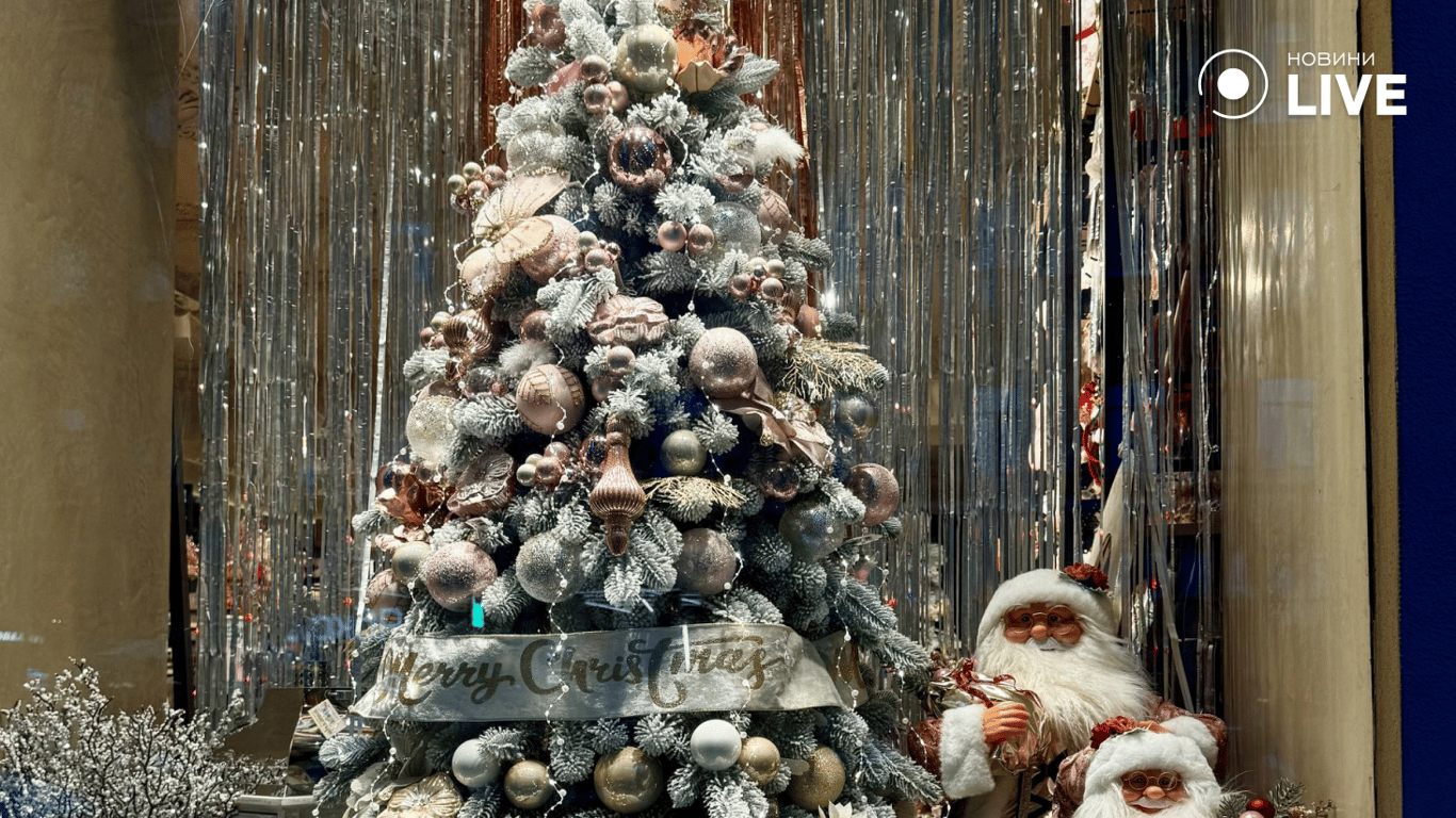 Ялинка на вітрині