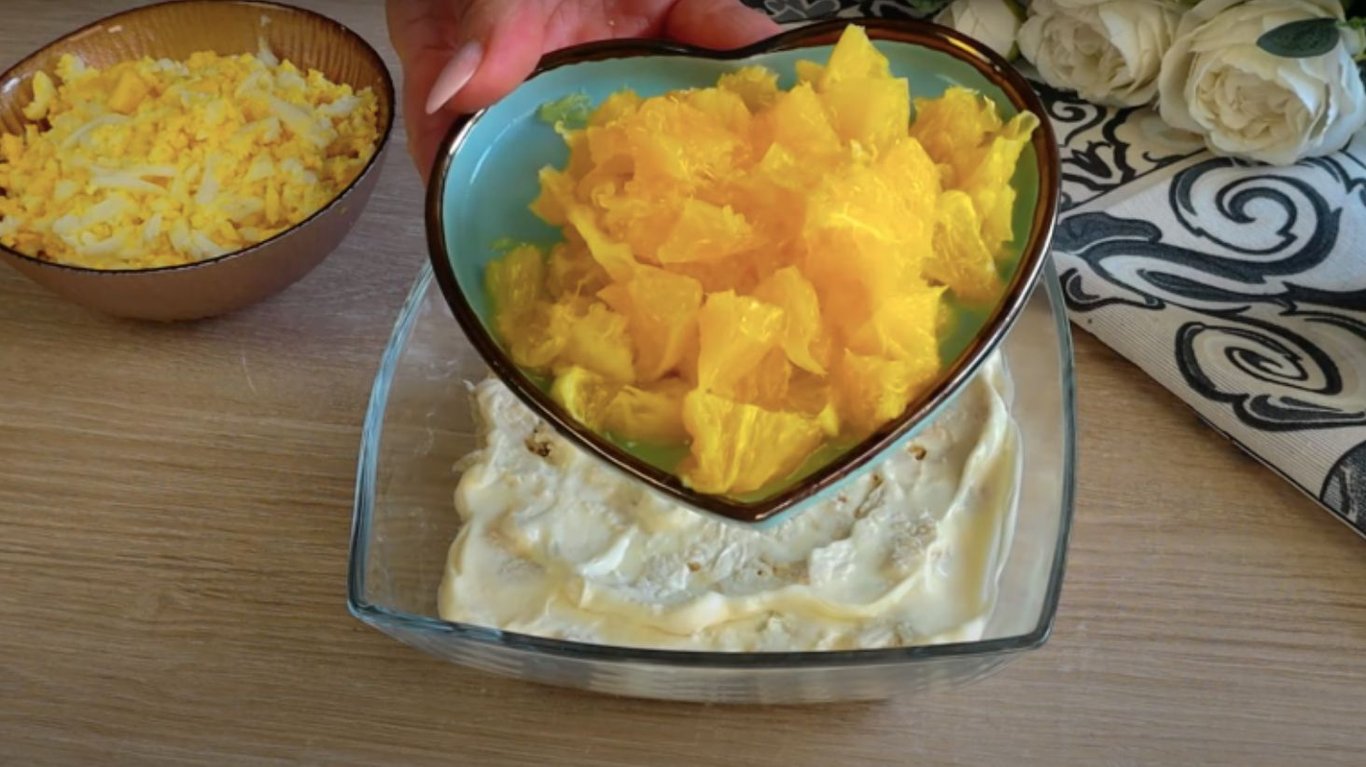 рецепт салата на 8 березня