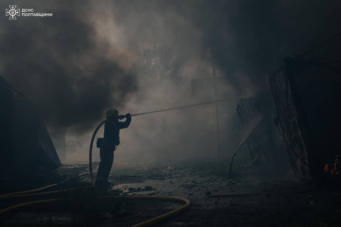 В результате атаки по Полтавщине 17 июня ранены 12 человек