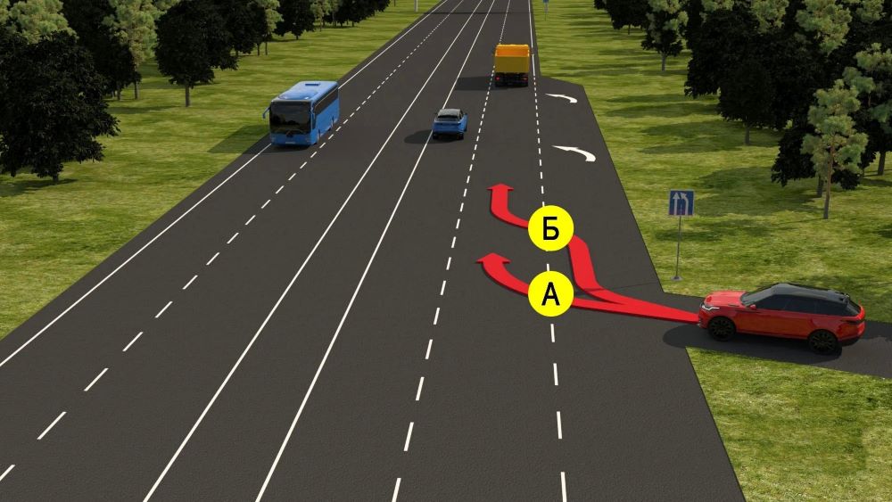 Корисний тест з ПДР — за якою траєкторією водієві дозволений поворот - фото 1