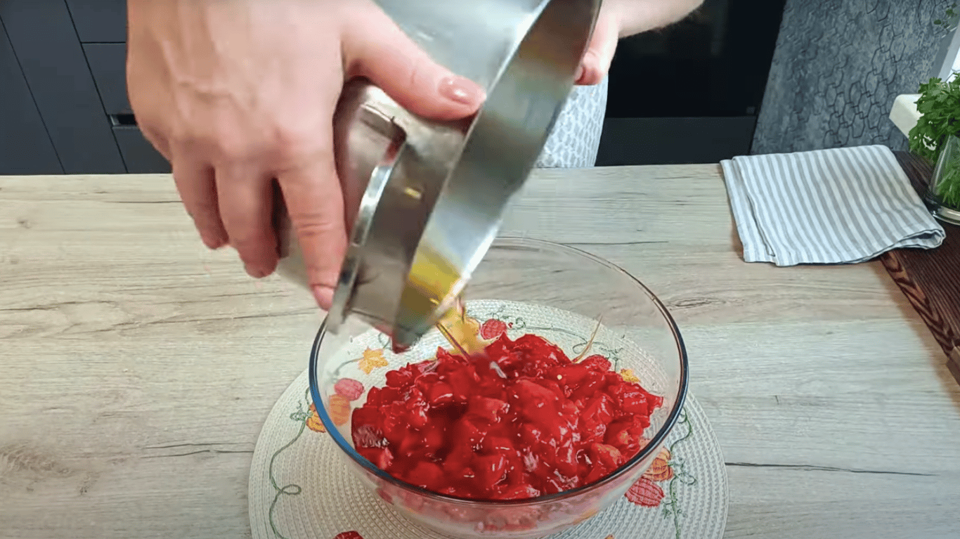 запечений перець з часником і зеленню