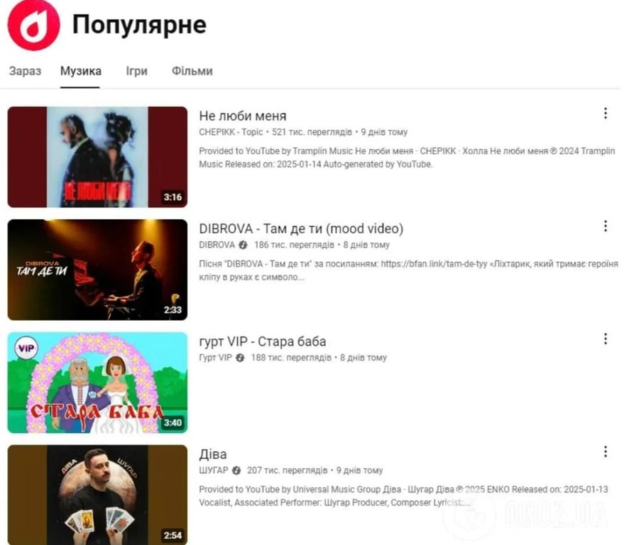 На третий год войны - украинский YouTube возглавил трек россиянки - фото 1