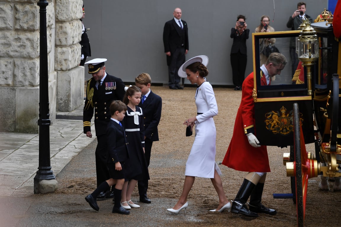 Принцеса Уельська Кейт Міддлтон з дітьми.