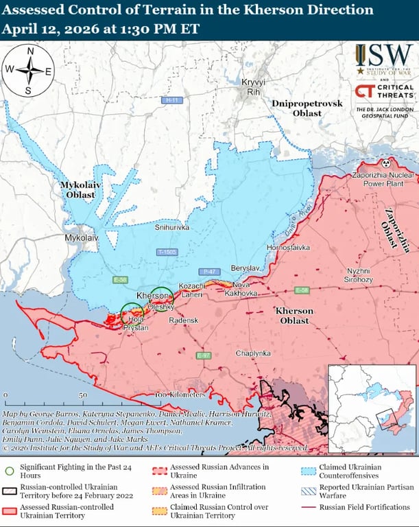 Яка ситуація на Херсонському напрямку фронту