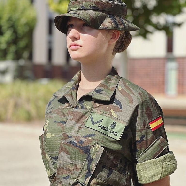 17-річна іспанська принцеса змінила модні сукні на військову форму - фото 1