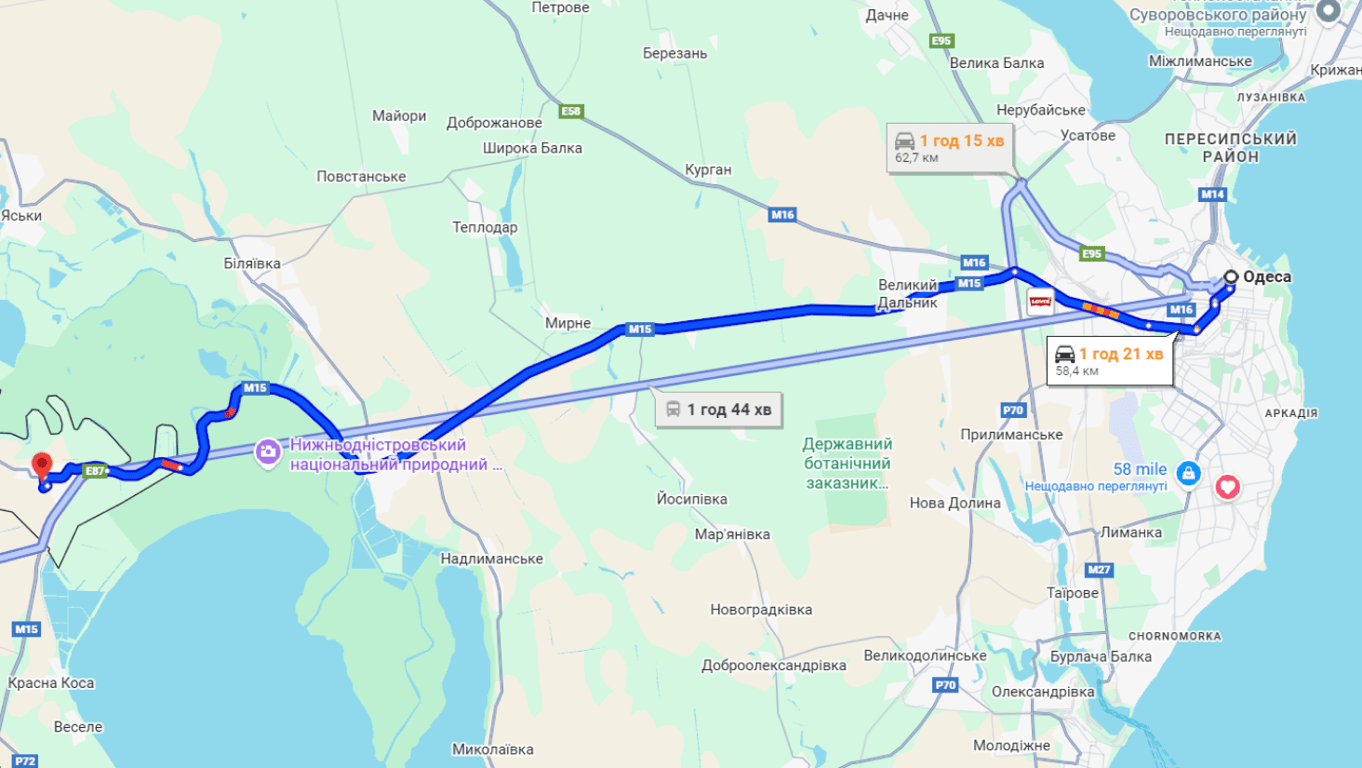 Затори до Молдови на трасі Одеса-Рені