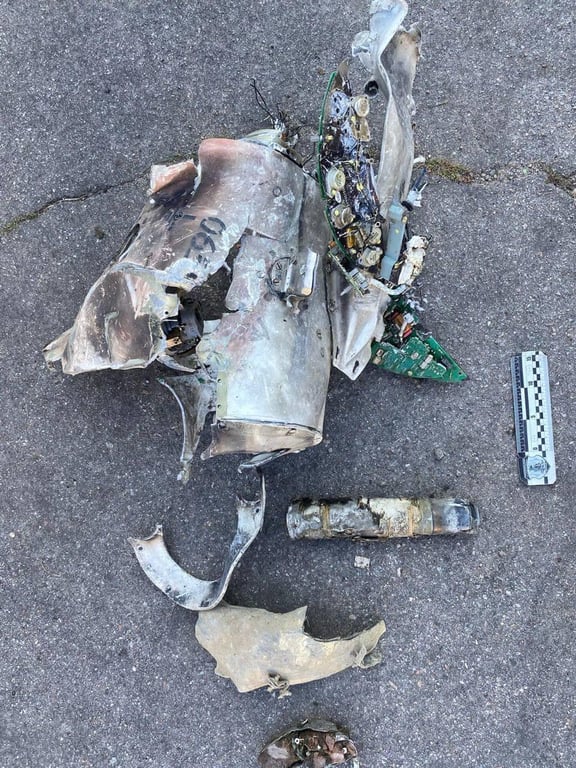 Уламки російської зброї в Куп'янську 19 вересня