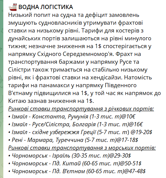Нестача замовлень — в портах Великої Одеси знизились ціни на перевезення вантажів - фото 1