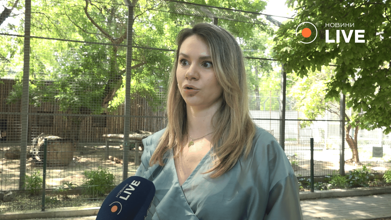 Анастасія Большедворова про самоокупність зоопарку. Фото: Новини.LIVE