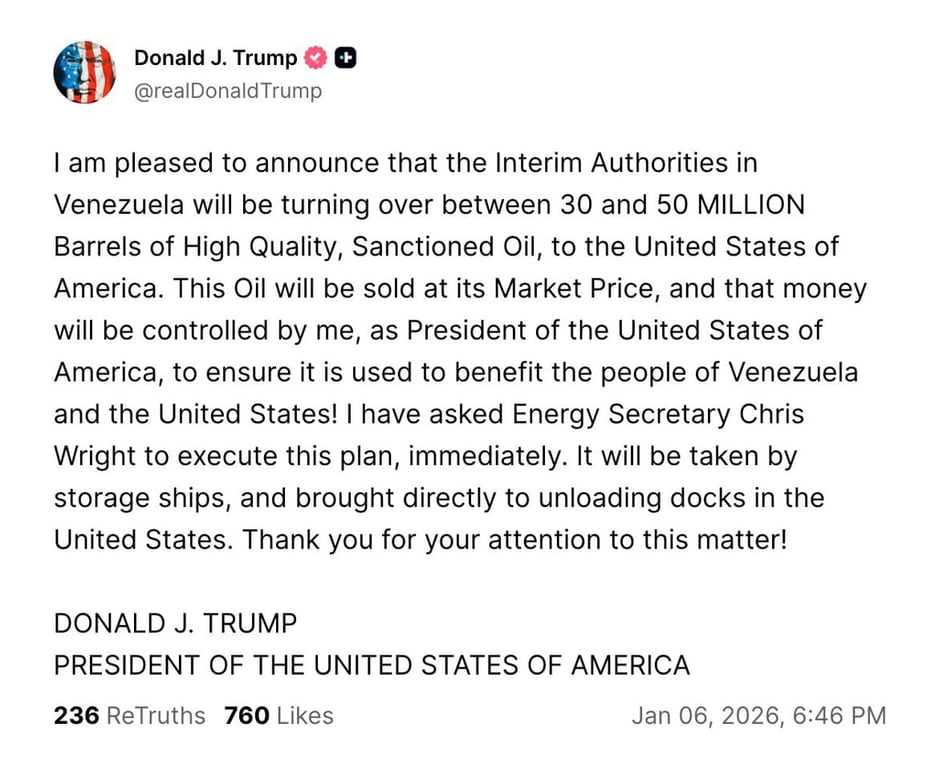 Trump oil venezuela