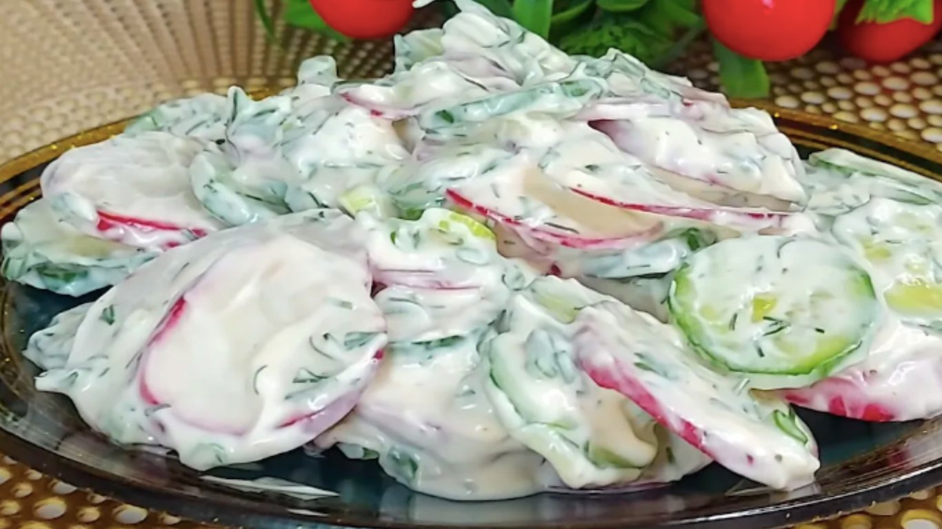 рецепт салату з редискою