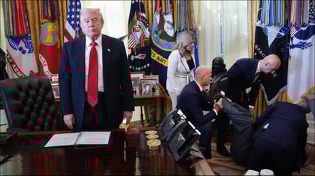 Фото смішне, а ситуація не дуже — подія з Трампом стала мемом - 290x166