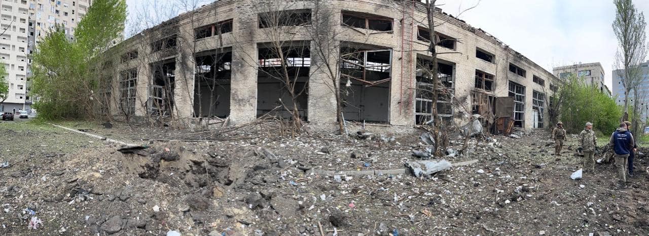 Наслідки ракетного удару по Харкову. Фото: Сергій Болвінов/Facebook