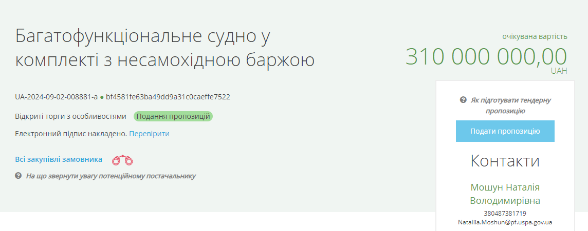 аукціон АМПУ