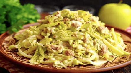 Салат з пекінською капустою, можна їсти замість вечері — рецерт - 285x160