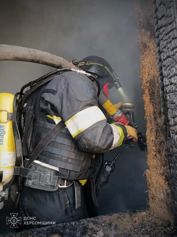 Спасатели тушат пожар. Фото: ГСЧС