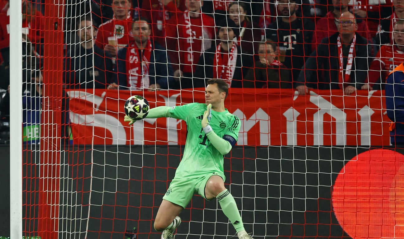 Мануэль Нойер в матче ЛЧ "Баварии" против "Реала" 15 апреля 2026 года