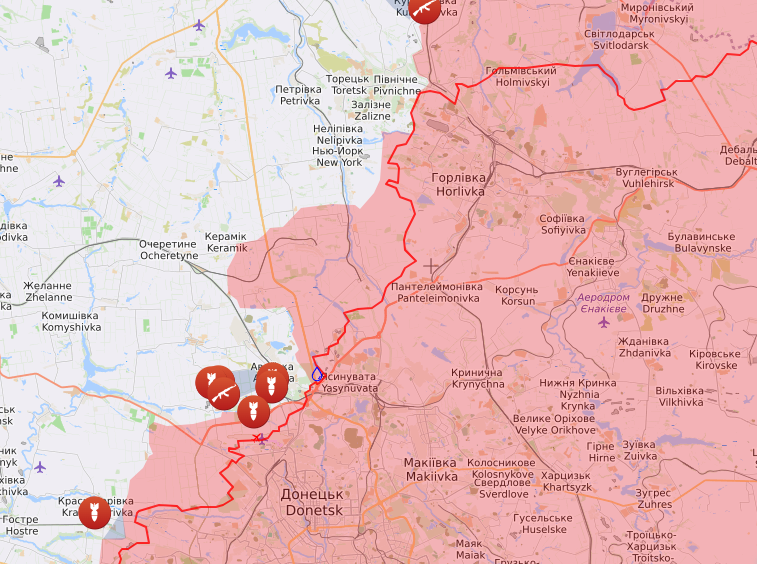 Карта боевых действий на 18 сентября