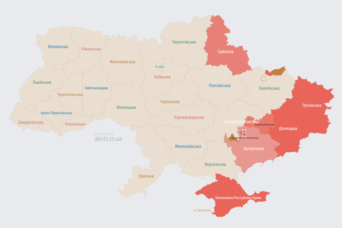 Атака на Україну 9 червня