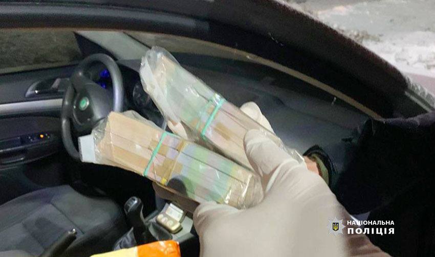 Вилученні кошти. Фото: ГУНП в місті Києві