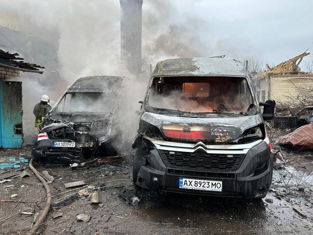Последствия ракетного удара. Фото: Олег Синегубов/Telegram