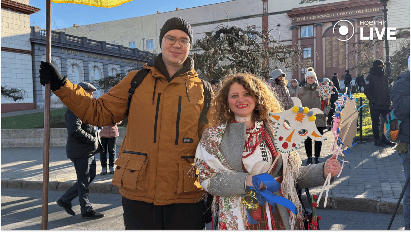 У центрі Одеси заспівали коляду