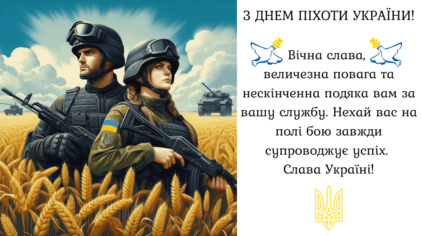 З Днем піхоти України 6 травня 2024 — щирі привітання і листівки