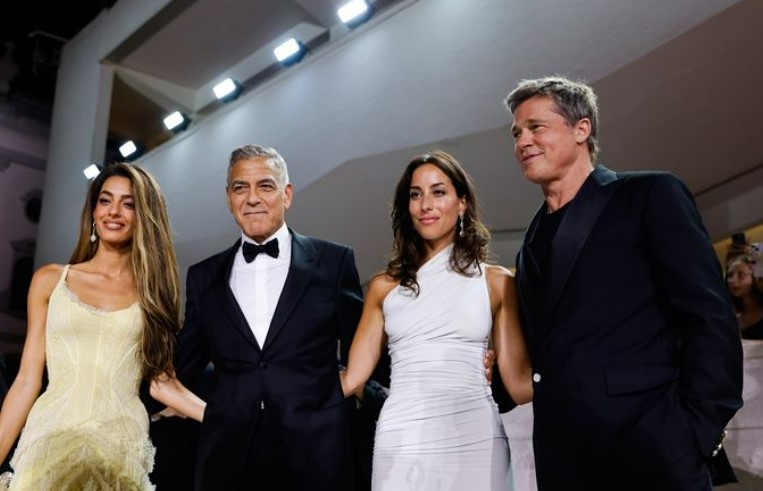 Бред Пітт вперше з'явився на червоній доріжці разом із нареченою - фото 2