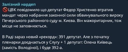 допис Железняка