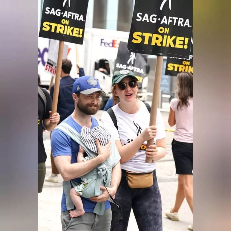 Деніел Редкліфф приніс новонародженого сина на голлівудський страйк - фото 2