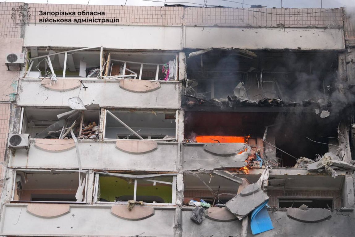 Обстріл по Запоріжжю