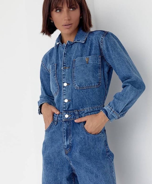 Denim overalls are appropriate everywhere