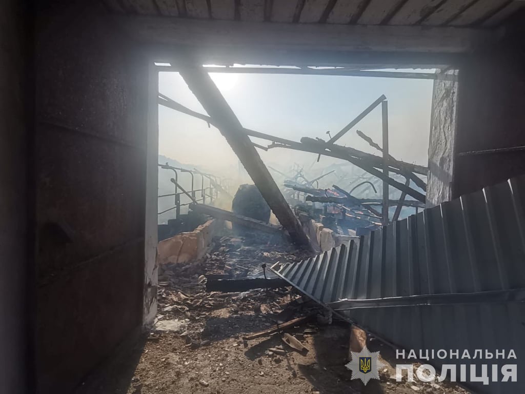 обстрел фермы