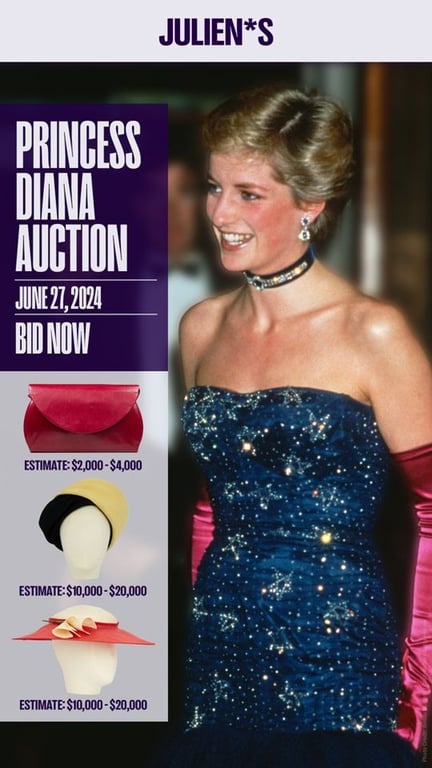 Принцеса Діана. Фото: instagram.com/juliens_auctions