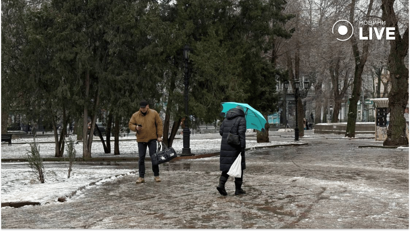 Крижана Одеса взимку