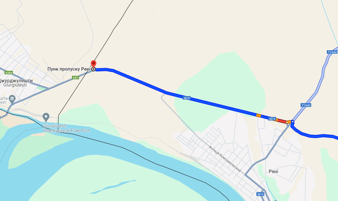 Затори на КПП Рені 21 червня