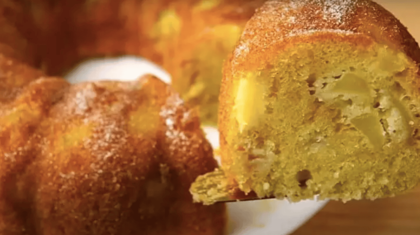 японський пиріг з яблуками та лимоном 