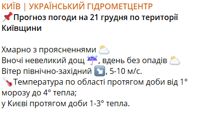 Прогноз не потішить — якою буде погода у Києві завтра - фото 1