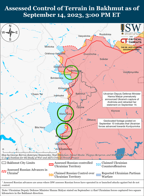 Карта бойових дій від ISW