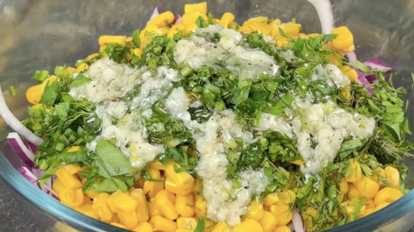 рецепт салату з буряком та кукурудзою