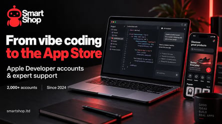 SmartShop: вайбкодери впливають на попит на акаунти Apple Developer - 290x166