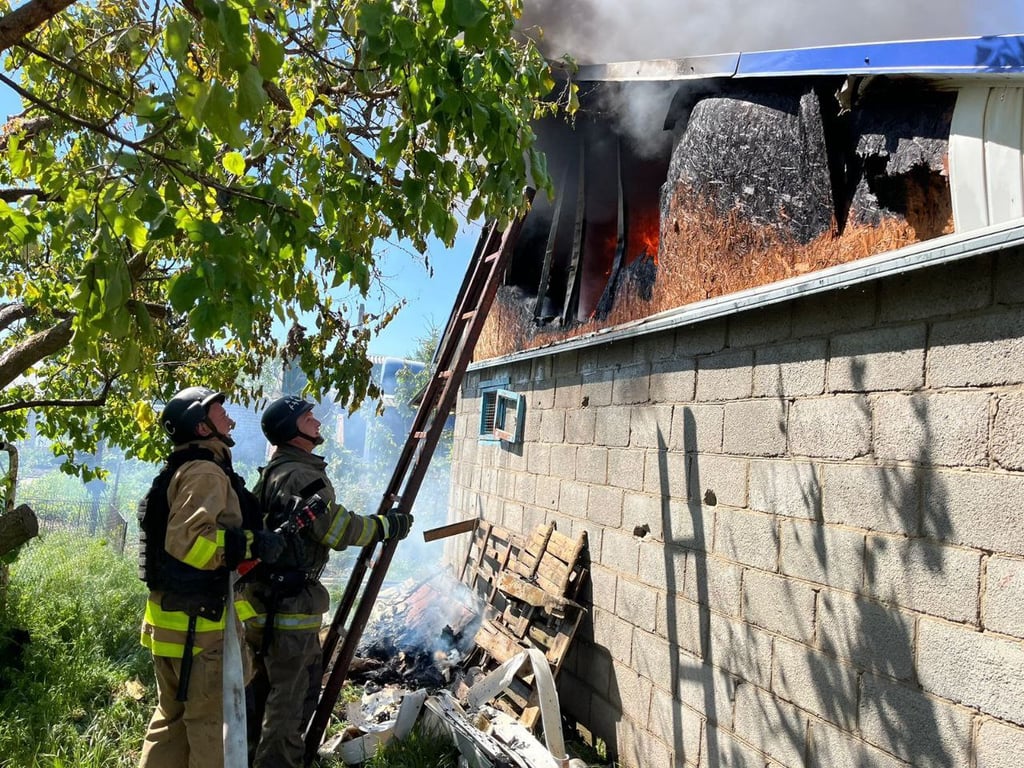 Обстрел Никополя 4 мая