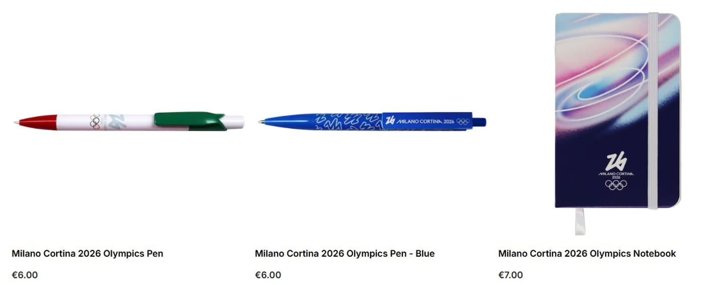 ціни на офіційний мерч Олімпіади-2026